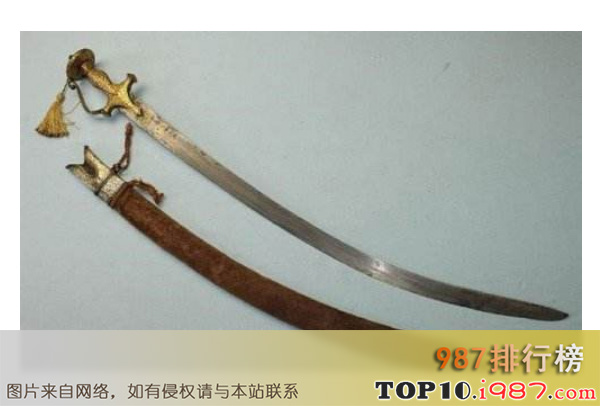 十大世界最贵的刀之17世纪印度talwar刀
