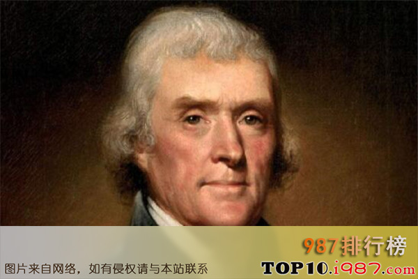 十大世界最伟大的人物之托马斯·杰斐逊