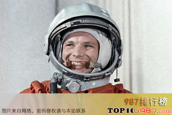 十大世界著名的探险家之yuri gagarin