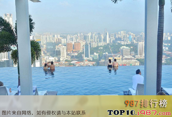 十大世界最任性最奇葩的游泳池之新加坡空中游泳池