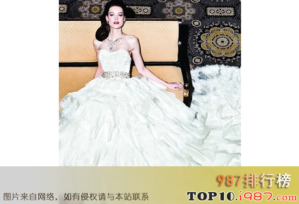 十大世界最贵的婚纱之白金钻石礼服
