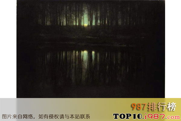十大世界经典摄影作品之池塘月光