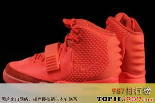 十大世界最贵的鞋之air yeezy 2(red october)