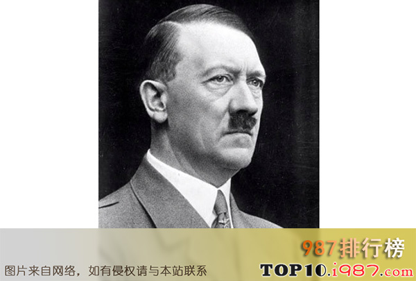十大世界最残暴统治者之阿道夫·希特勒