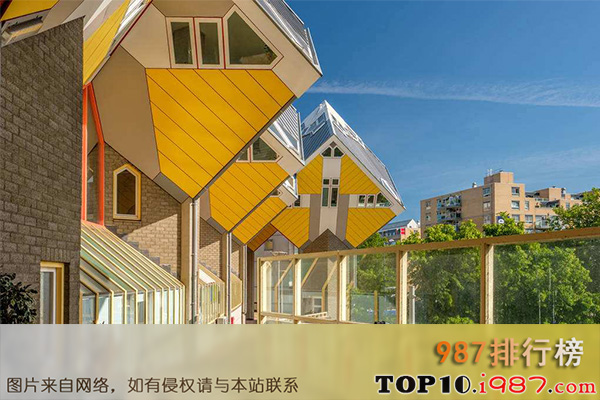 十大世界创意建筑之荷兰立方块体屋