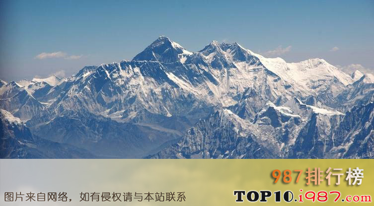 十大自然奇观之珠穆朗玛峰，尼泊尔/中国