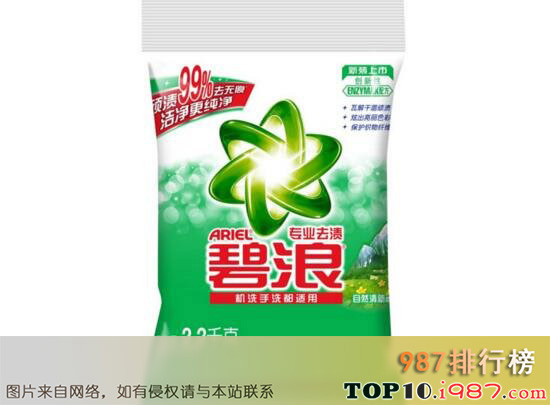 十大洗衣粉品牌之碧浪洗衣粉