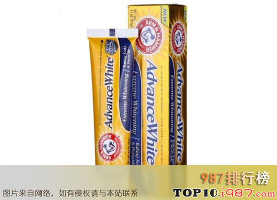 十大进口牙膏品牌之艾禾美(arm&hammer)牙膏