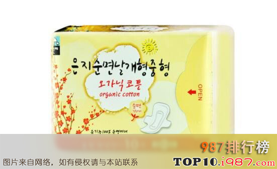 十大韩国卫生巾品牌之恩芝卫生巾