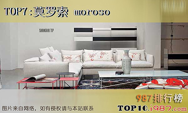 十大意大利家具品牌之莫罗索 moroso