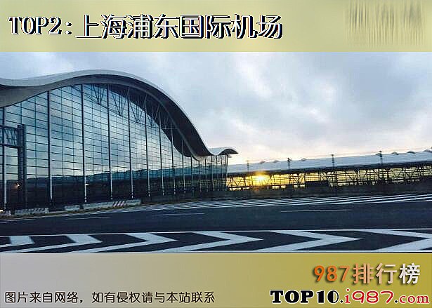 十大机场旅客吞吐量之上海浦东国际机场