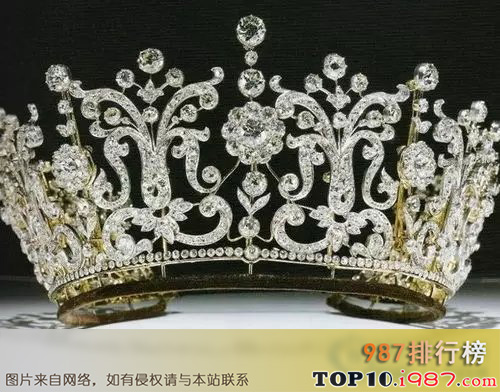 十大世界皇室珠宝之玛格丽特公主的“钻石胸针皇冠”价值：344448美元