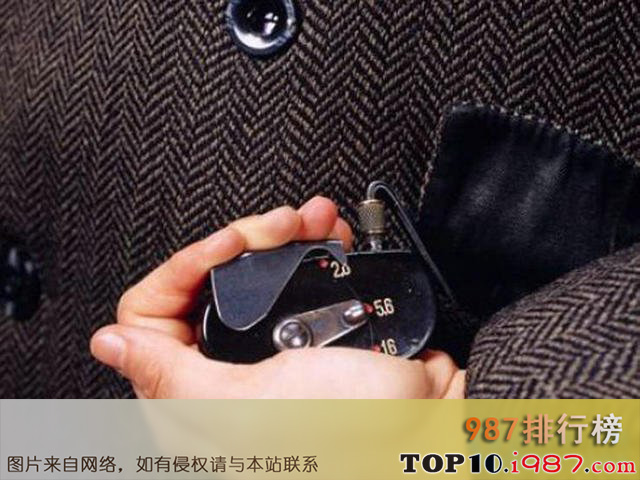 十大上世纪间谍使用的奇葩工具之外套相机
