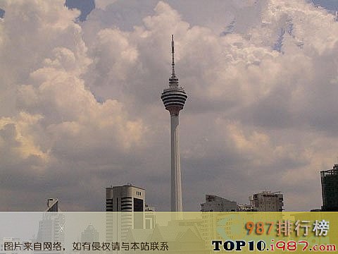 十大世界上最高的电视塔之 吉隆坡塔