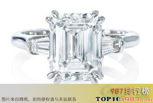 十大珠宝拍卖的最贵珠宝之祖母绿切工钻石 100.20克拉