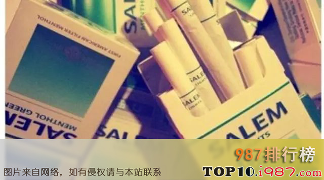 十大世界烟草品牌之世界十大烟草品牌：沙龙(salem)