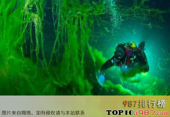 十大世界上最具风险的工作之洞穴潜水员。