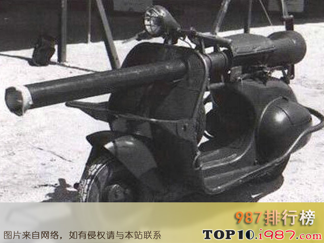 十大历史上最失败的军事发明之摩托车大炮