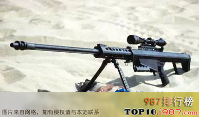 十大世界残忍武器之巴雷特m-82a1半自动狙击步枪