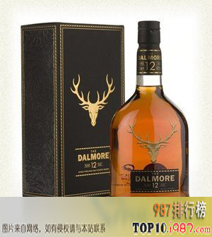十大世界最贵的威士忌之dalmore 62 single highland malt scotch matheson – $58,000达尔莫尔62高地麦芽苏格兰洋行 – $ 58,000