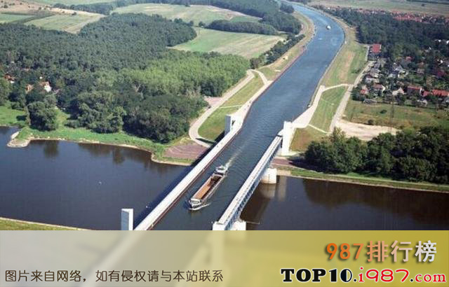 十大世界最壮观惊险桥梁之马格德堡水桥