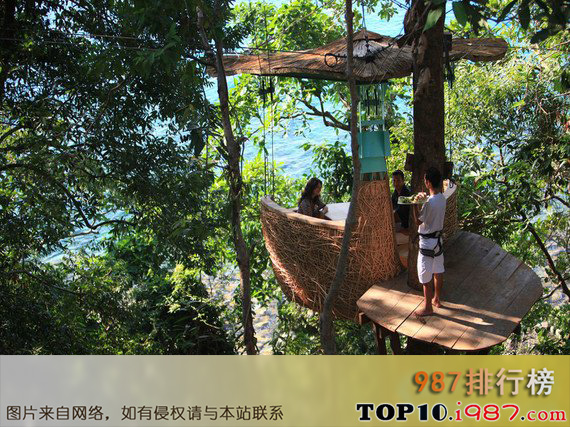 十大选址奇特的假日餐厅之库德岛树上餐厅(泰国)