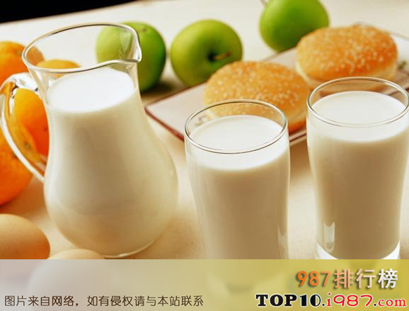 十大抗衰老食物排行榜之牛奶