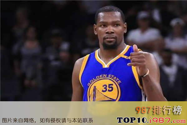 十大NBA身价最高的球员之凯文·杜兰特