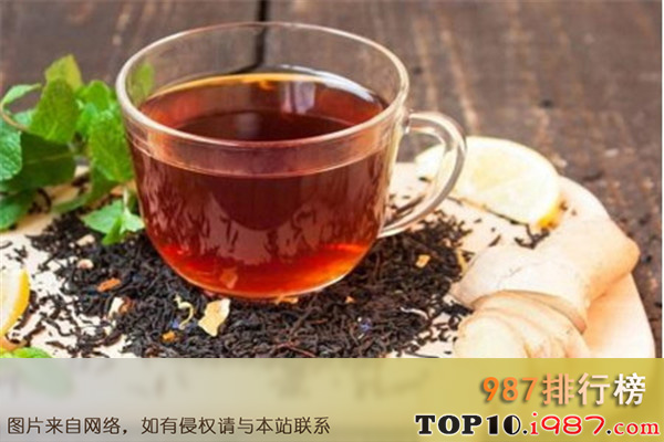 十大祛湿茶之生姜红茶