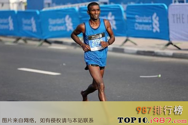 十大世界马拉松最快男运动员之塔米拉特·托拉