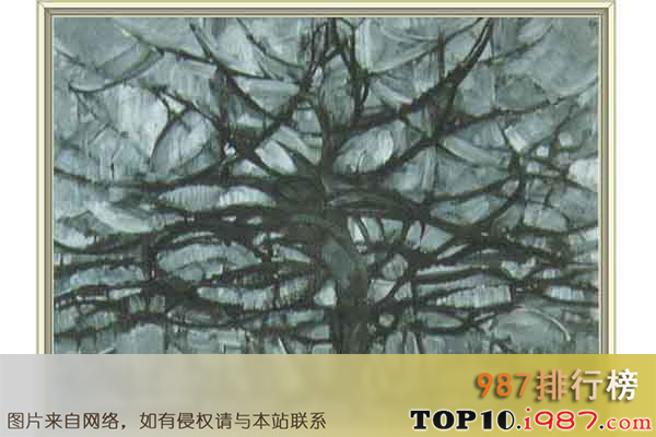 十大抽象名画之《灰色的树》