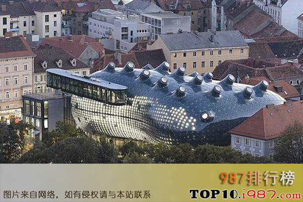 十大世界最丑建筑之奥地利的格拉茨美术馆