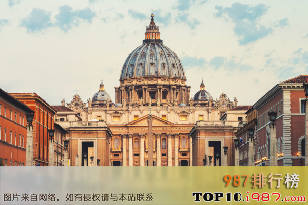 十大欧洲最有名的景点之圣彼得大教堂