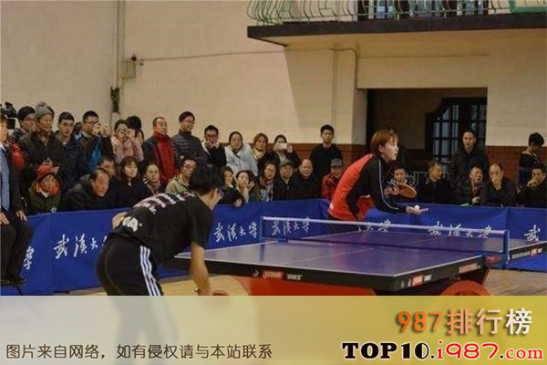 十大武汉健身场所之武汉安心百分百乒乓球俱乐部
