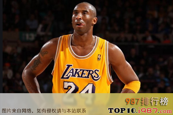 NBA篮球历史十大巨星排行榜之科比·布莱恩特