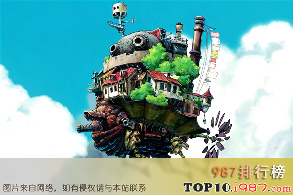 日本动画电影十大排行榜之哈尔的移动城堡