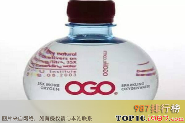 十大世界奢侈矿泉水之ogo oxygen water