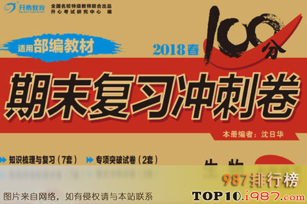 十大初中试卷之开心教育100分