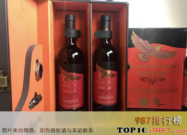 十大初级红酒推荐之丹魄红葡萄酒