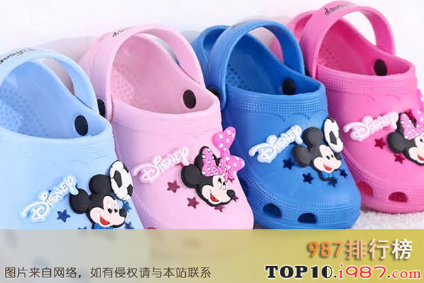 适合中国儿童十大拖鞋品牌之迪士尼