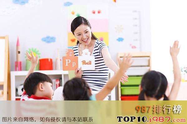 十大适合宝妈做的职业榜之幼儿园老师