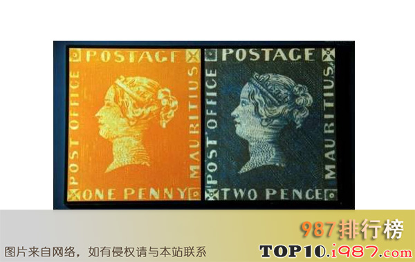 十大最贵邮票之毛里求斯“邮局”邮票