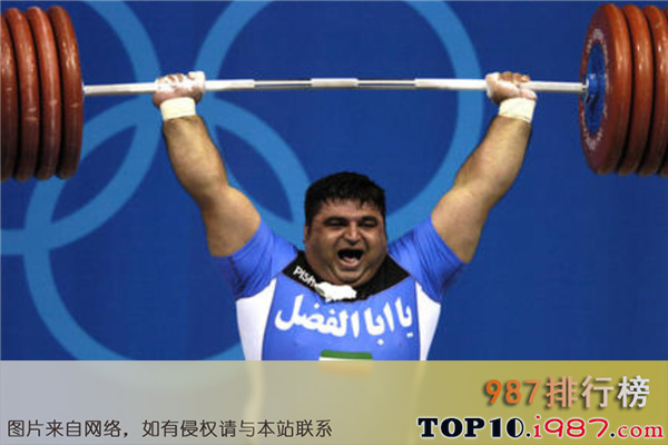 十大世界举重运动员之拉扎扎德·侯赛因