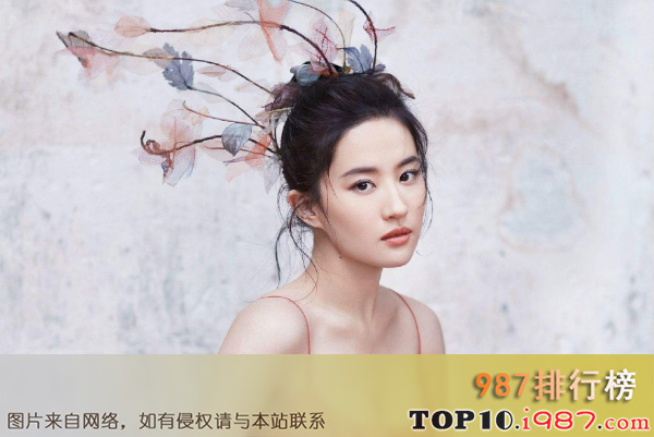 内地最美十大女演员排行榜之刘亦菲