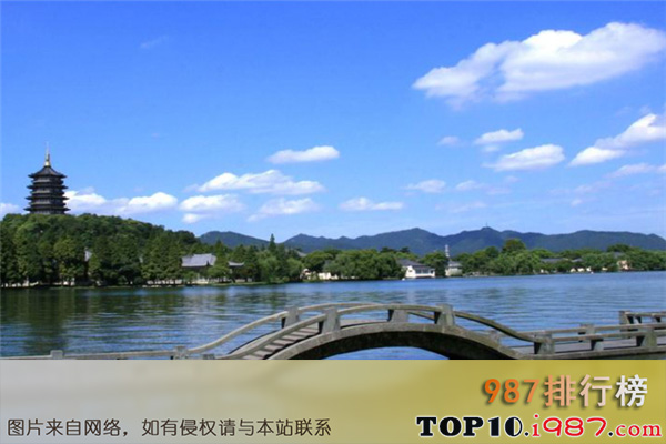 十大免费景点之杭州西湖