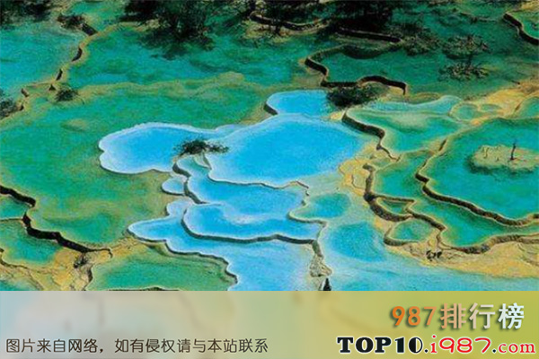 十大九寨沟景区主要景点之五彩池