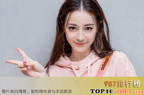 中国十大人气最高女明星排行榜之迪丽热巴