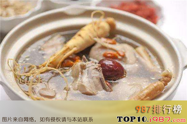 十大韩国的特色菜推荐之人参鸡汤