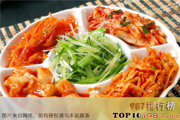 十大韩国美食榜之泡菜