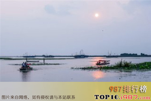 中国十大最深的淡水湖之洪泽湖